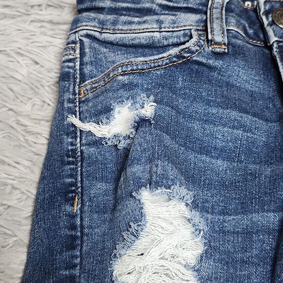 American Eagle Next Level Stretch Jegging Jeans Womens Size 2 Short Distressed - Picture 14 of 16